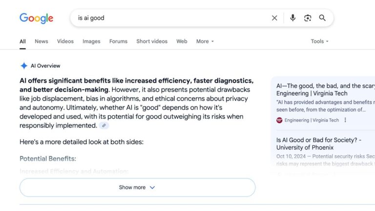 How to turn off Google’s AI Overviews in web searches