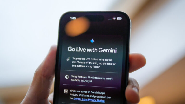 Gemini Live on your phone may soon be just a swipe away