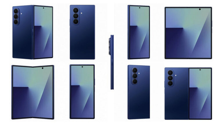 Galaxy Z Fold 7 renders leak, and here’s our first look at the Silver Shadow model