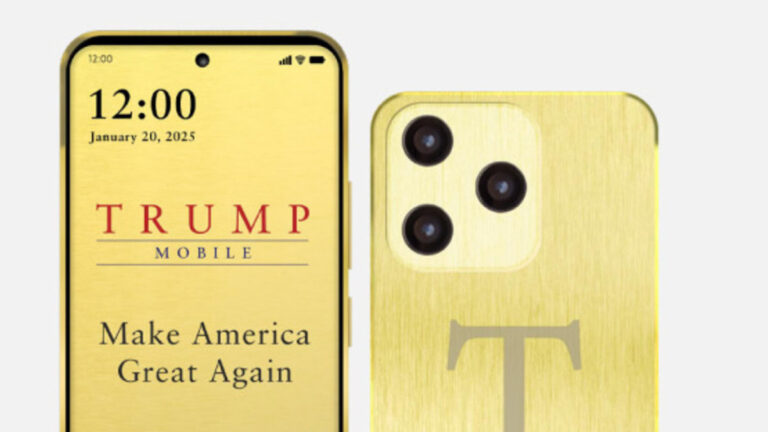 Trump enters smartphone market with exactly the gaudy golden phone you’d imagine