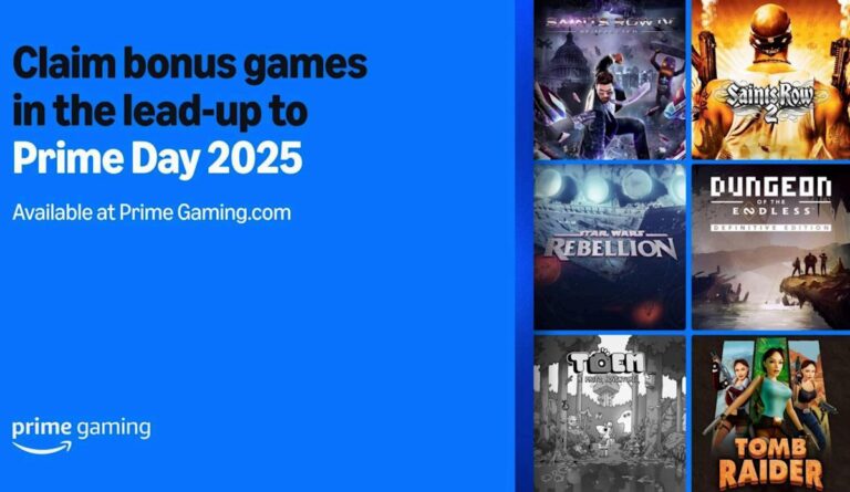 Amazon is giving away some great games in the lead up to Prime Day