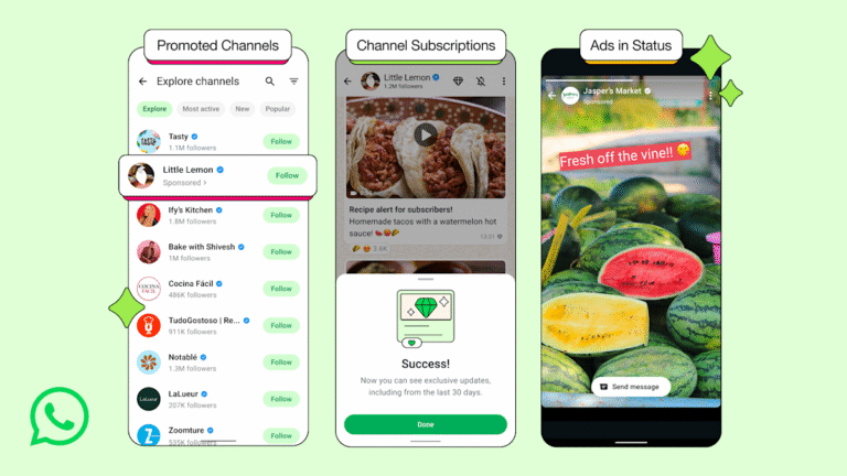 WhatsApp has ads now, but only in the Updates tab