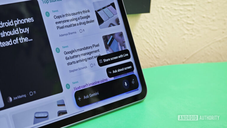 Google is testing a smaller, more reachable Gemini overlay on tablets