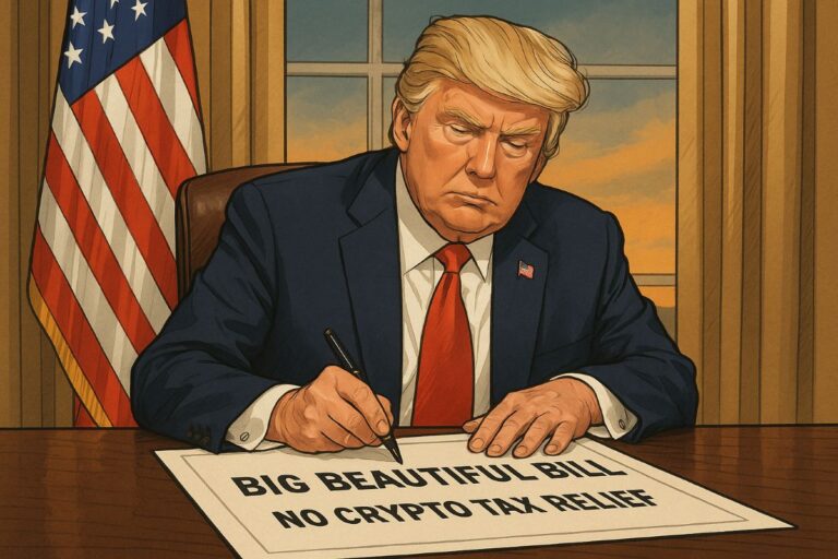 Big Beautiful Bill Passed Without Crypto Tax Exemption but Hope’s Not Lost