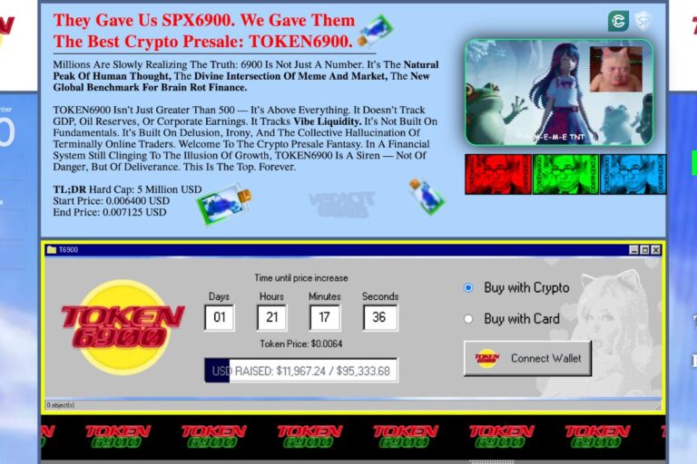 신규 암호화폐 TOKEN6900 출시…SPX6900 급등 신화 재현할까